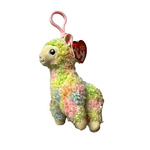 Ty Accessories - Ty Mini Llama Key Chain Plush Stuffed Animal